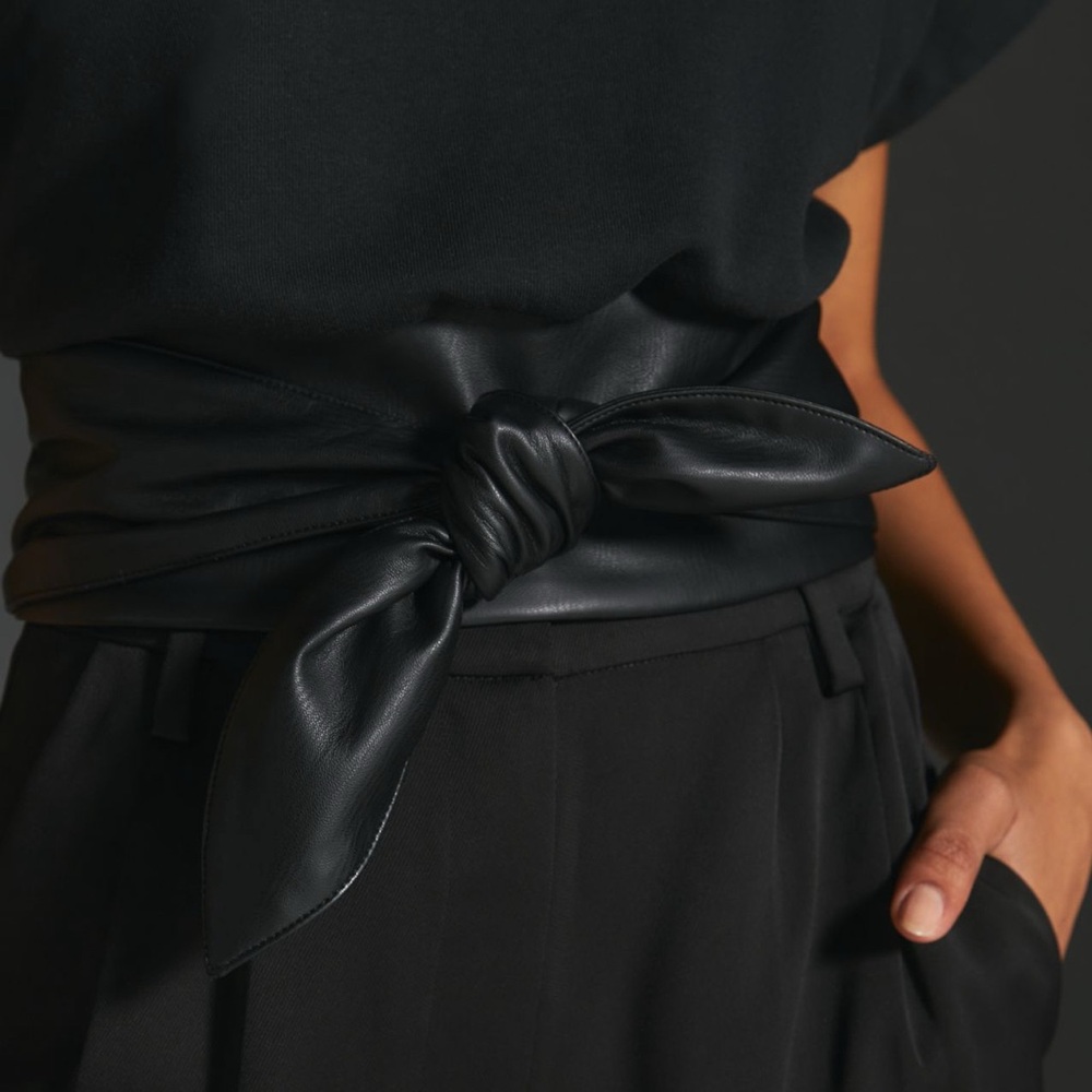 Anthropologie Black V-Neck Blouse - Picture 5 of 8